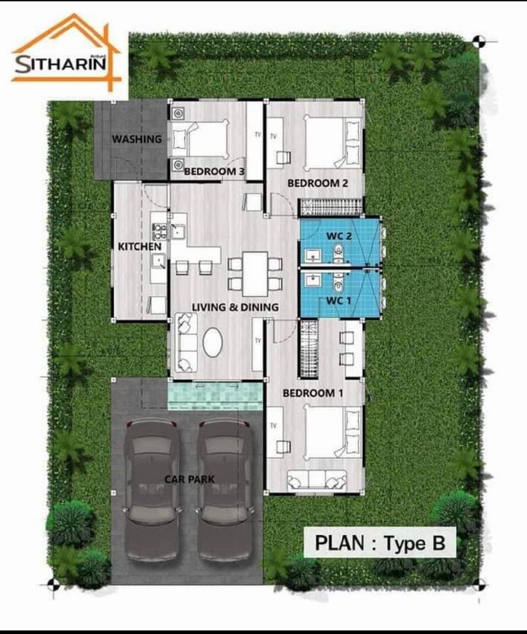 ภาพแบบบ้าน-Type B