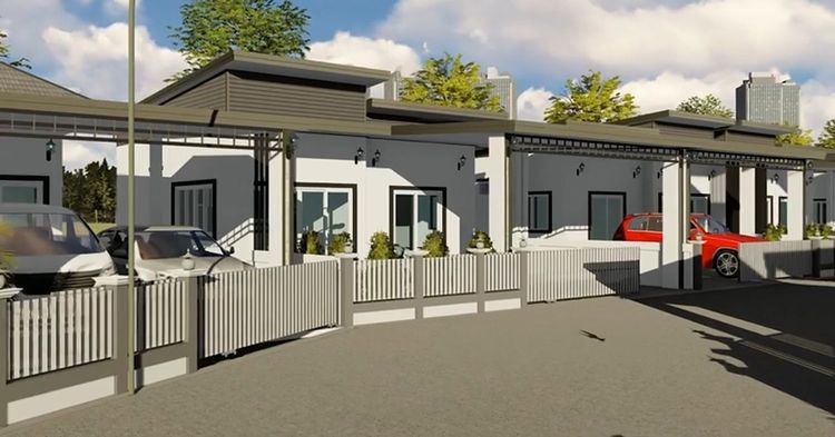 ภาพแบบบ้าน-บ้านเดี่ยวชั้นเดียว