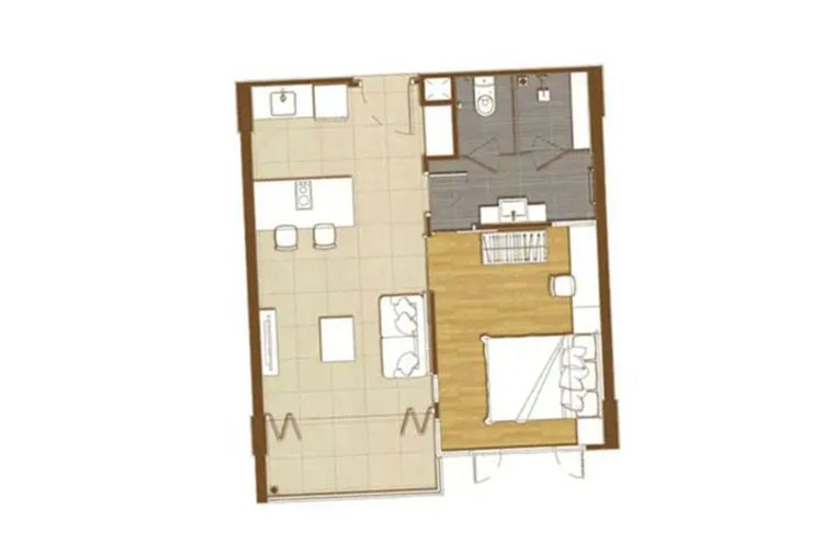 ภาพแบบบ้าน-1 Bedroom