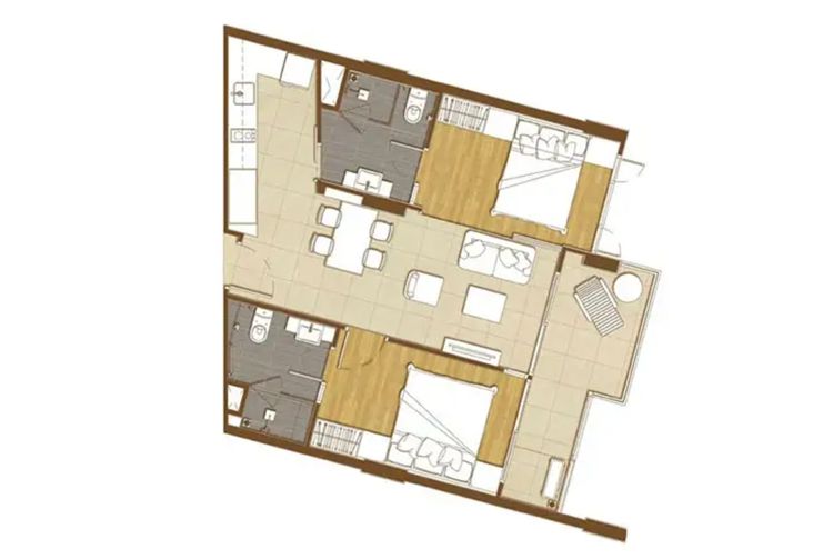 ภาพแบบบ้าน-2 Bedroom