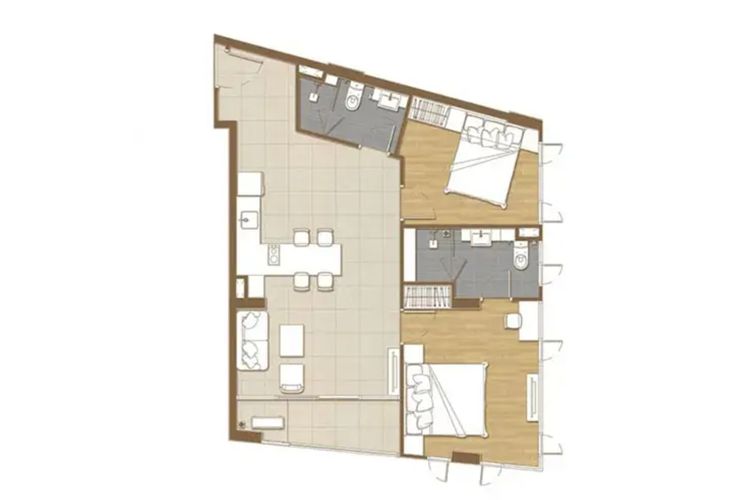 ภาพแบบบ้าน-2 Bedroom