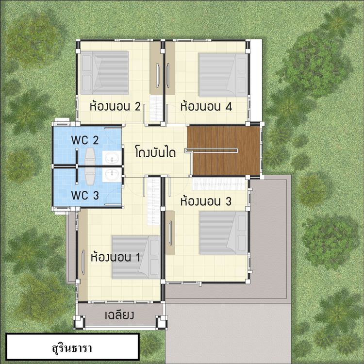 ภาพแบบบ้าน-สุรินธารา
