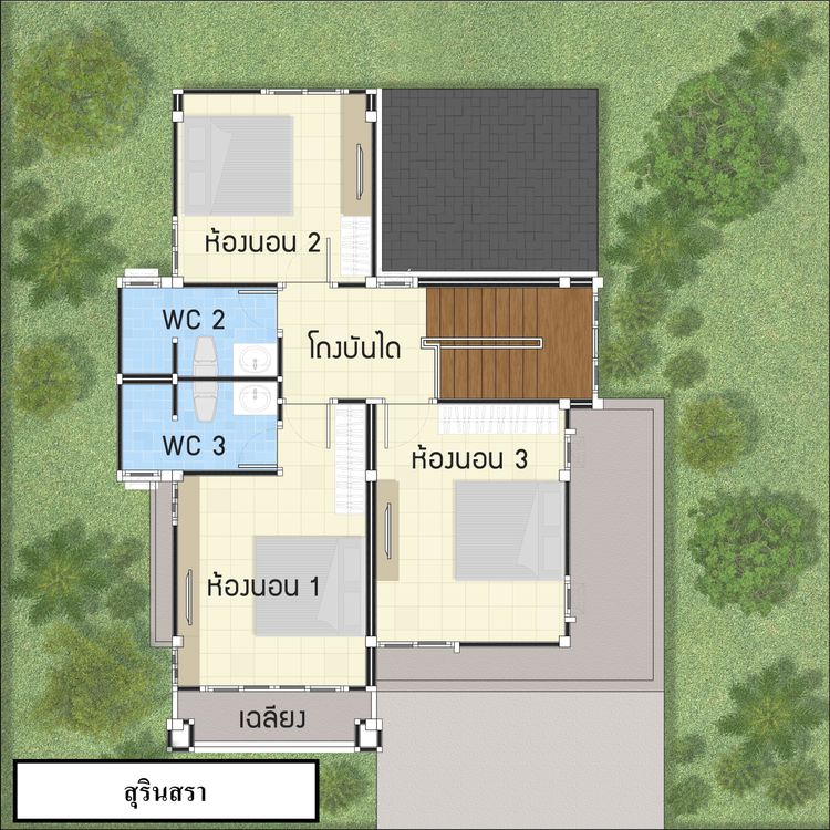 ภาพแบบบ้าน-สุรินสรา