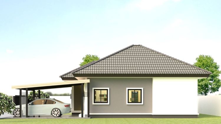 ภาพแบบบ้าน-บ้านเดี่ยวชั้นเดียว