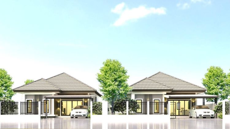 ภาพแบบบ้าน-บ้านเดี่ยวชั้นเดียว