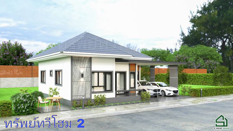 ภาพแบบบ้าน-บ้านเดี่ยวชั้นเดียว