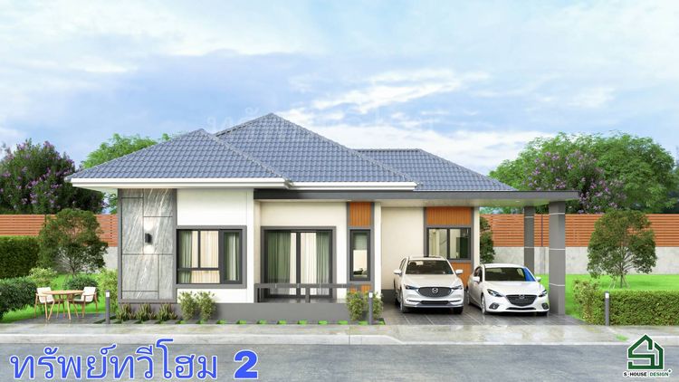 ภาพแบบบ้าน-บ้านเดี่ยวชั้นเดียว