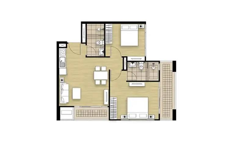 ภาพแบบบ้าน-2 Bedroom