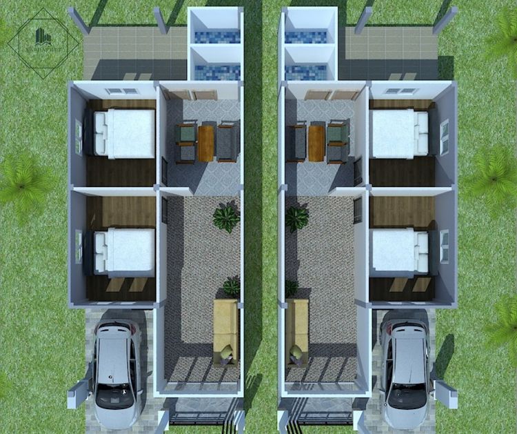 ภาพแบบบ้าน-บ้านแฝด