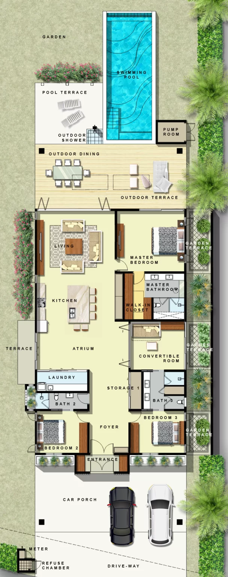 ภาพแบบบ้าน-Kingfisher Villa