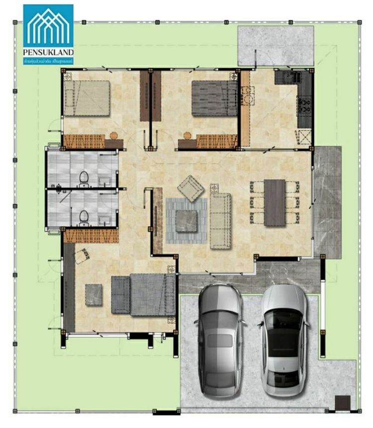 ภาพแบบบ้าน-บ้านทานตะวัน