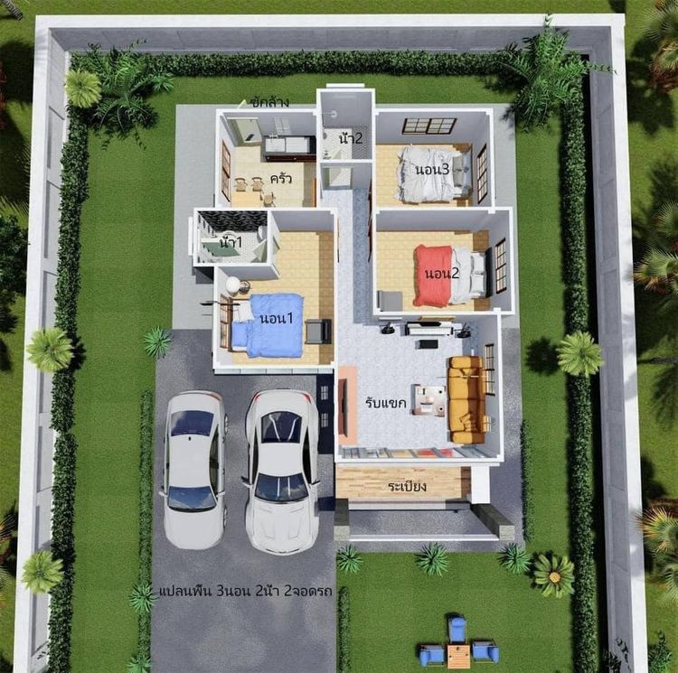 ภาพแบบบ้าน-บ้านเดี่ยว A