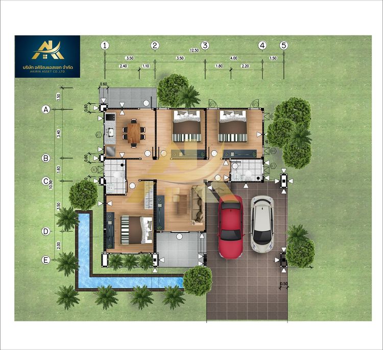 ภาพแบบบ้าน-บ้านเดี่ยว A