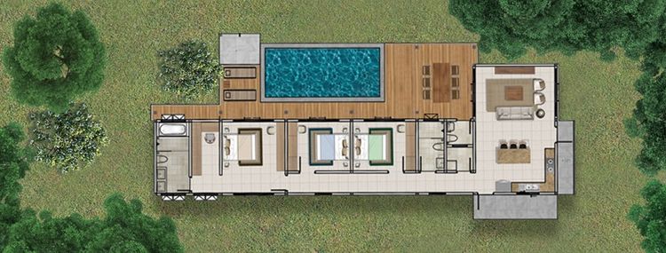 ภาพแบบบ้าน-บ้านเดี่ยว พูลวิลล่า