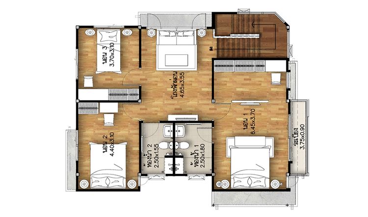 ภาพแบบบ้าน-ศุภดำรง