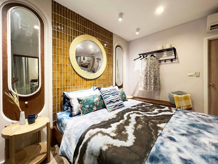 ภาพแบบบ้าน-Top View Duplex with furniture