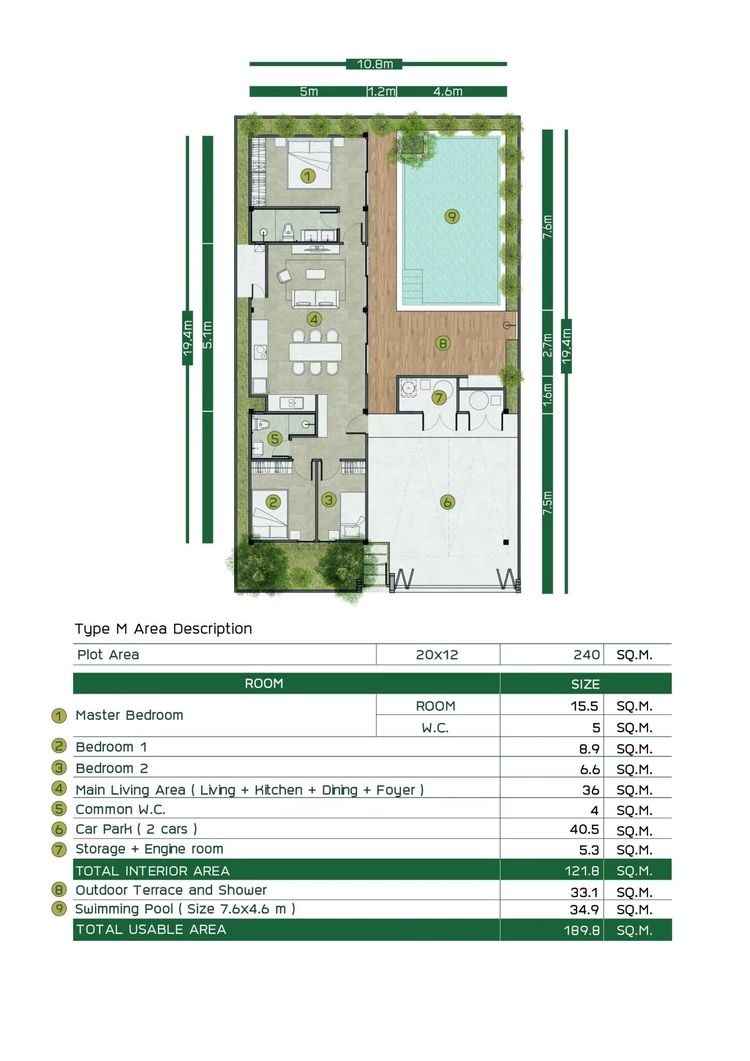 ภาพแบบบ้าน-แบบ้าน  M