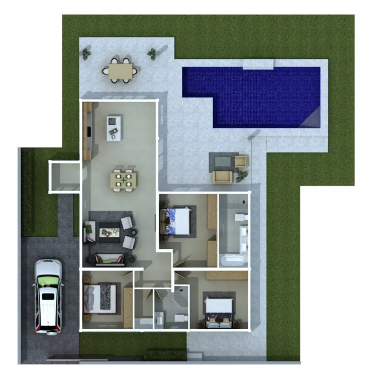 ภาพแบบบ้าน-วิลล่า ดีลักซ์