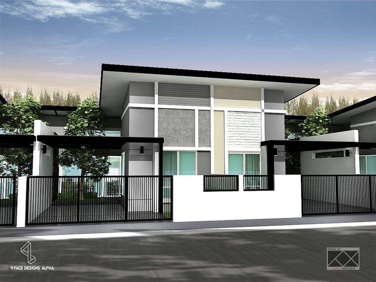 ภาพแบบบ้าน-บ้านแฝด