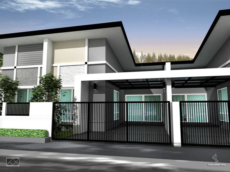 ภาพแบบบ้าน-บ้านแฝด