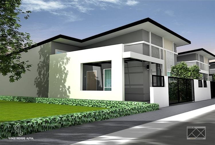 ภาพแบบบ้าน-บ้านแฝด