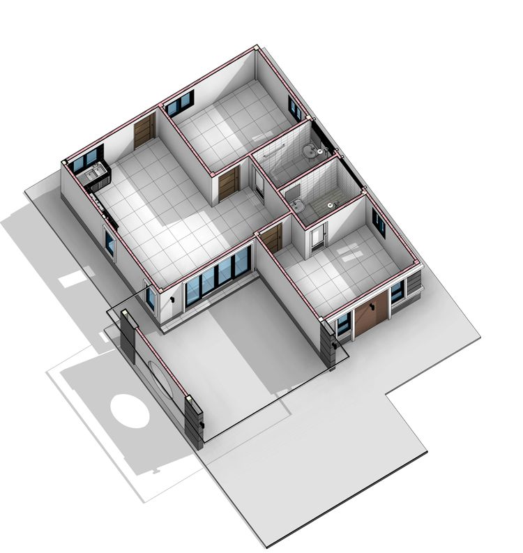 ภาพแบบบ้าน-บ้านเดี่ยว2ห้องนอน