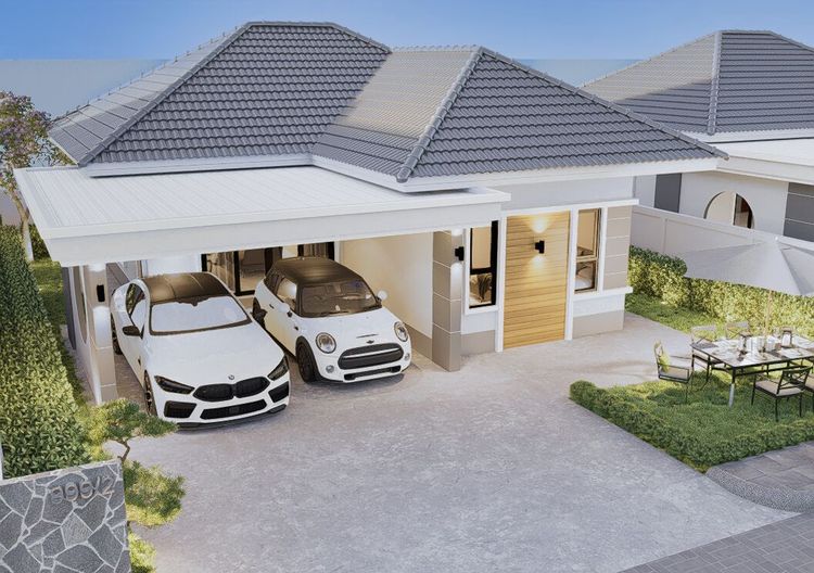 ภาพแบบบ้าน-บ้านเดี่ยว2ห้องนอน