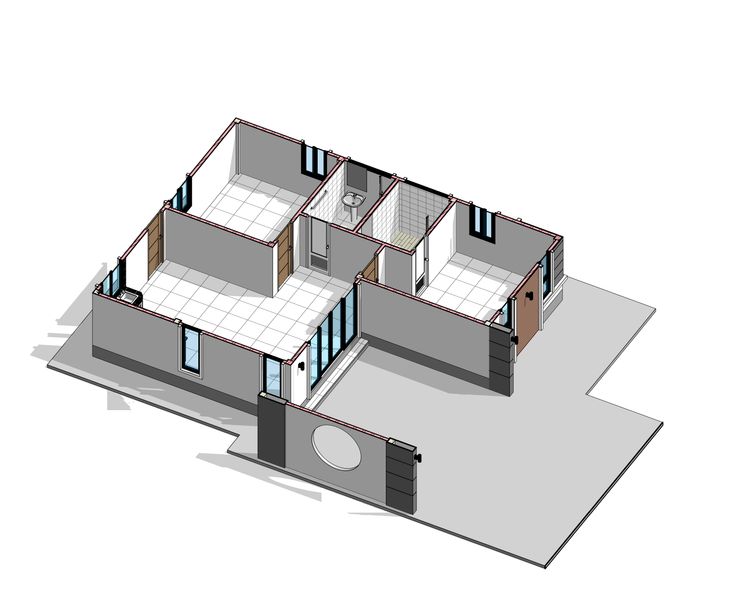 ภาพแบบบ้าน-บ้านเดี่ยว2ห้องนอน
