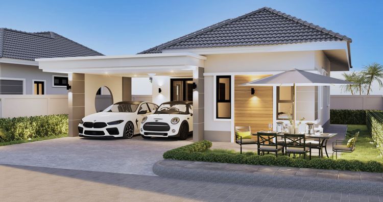 ภาพแบบบ้าน-บ้านเดี่ยว2ห้องนอน