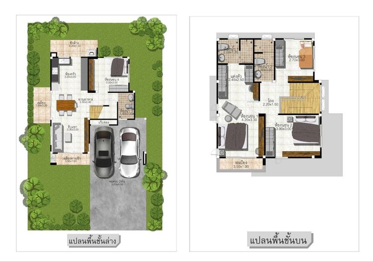ภาพแบบบ้าน-เพอร์เฟคทาวน์ อุดรธานี-บ้านเดี่ยวสองชั้น