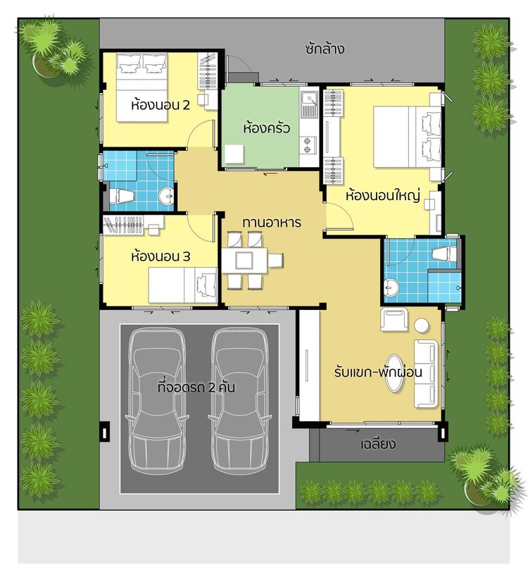 ภาพแบบบ้าน-บ้านกลางเมือง 7 บ้านจั่น-บ้านแบบ C