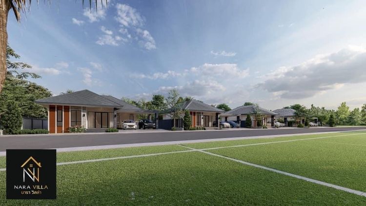 ภาพแบบบ้าน-นารา วิลล่า-บ้านเดี่ยวชั้นเดียว 100 ตร.ว