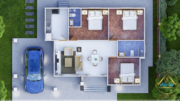 ภาพแบบบ้าน-ฟ้าใสโฮม-บ้านเดี่ยวชั้นเดียว