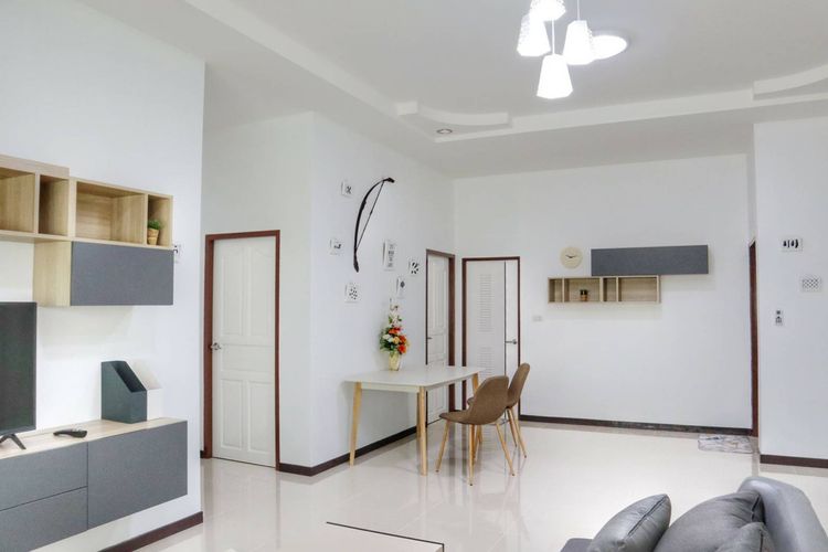 ภาพแบบบ้าน-บ้านชั้นเดียวสไตล์คอนเทมโพลี