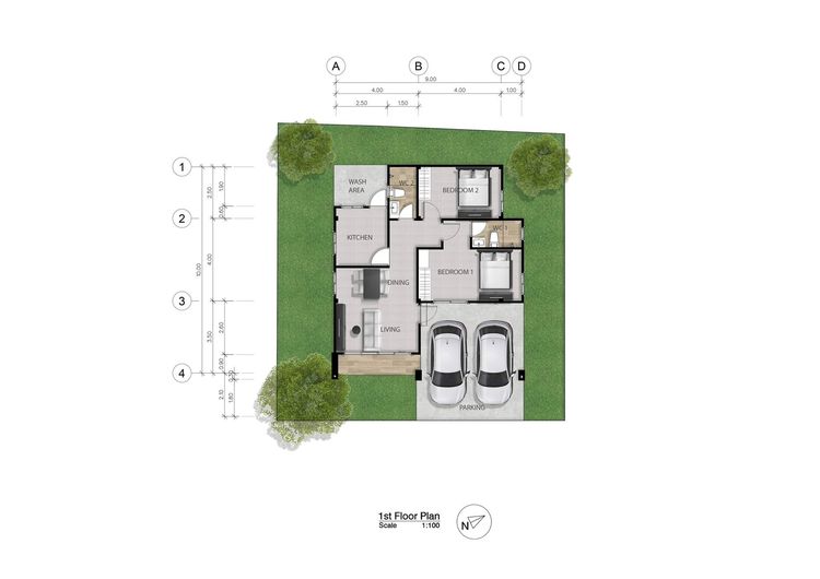ภาพแบบบ้าน-วารีญาร์ ขอนแก่น @บ้านม่วง