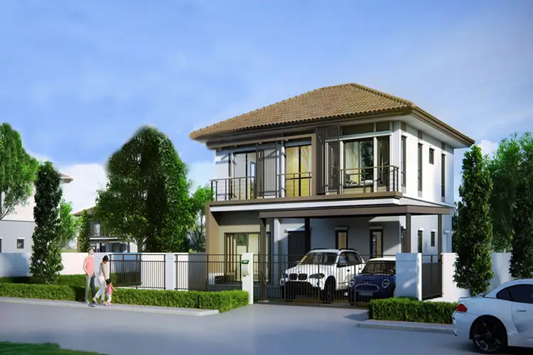 ภาพแบบบ้าน-บ้านเดี่ยวสองชั้น Type B