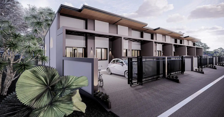 ภาพแบบบ้าน-ทาวน์โฮมชั้นเดียว