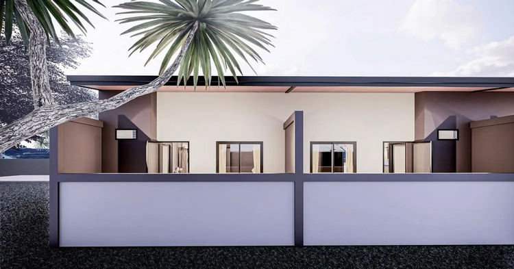 ภาพแบบบ้าน-ทาวน์โฮมชั้นเดียว