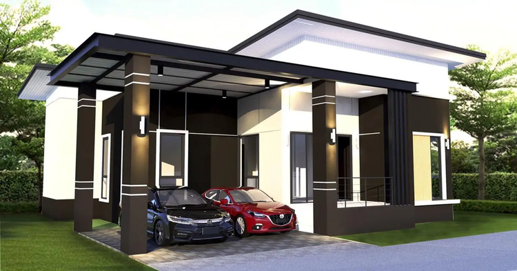 ภาพแบบบ้าน-บ้านเดี่ยวชั้นเดียว