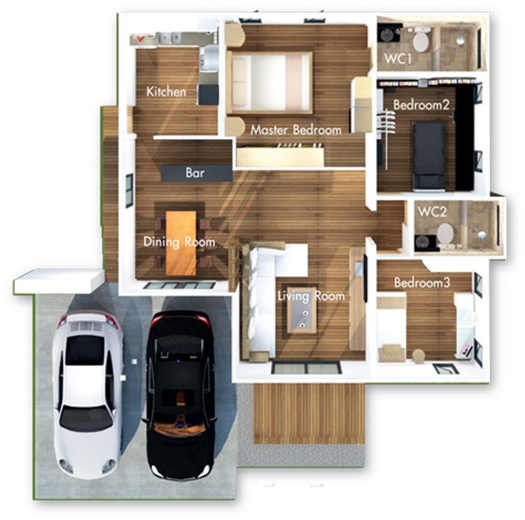 ภาพแบบบ้าน-บ้านแสนภิรมย์ A