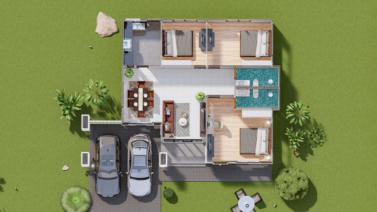 ภาพแบบบ้าน-kingardenville-บ้านเดี่ยว