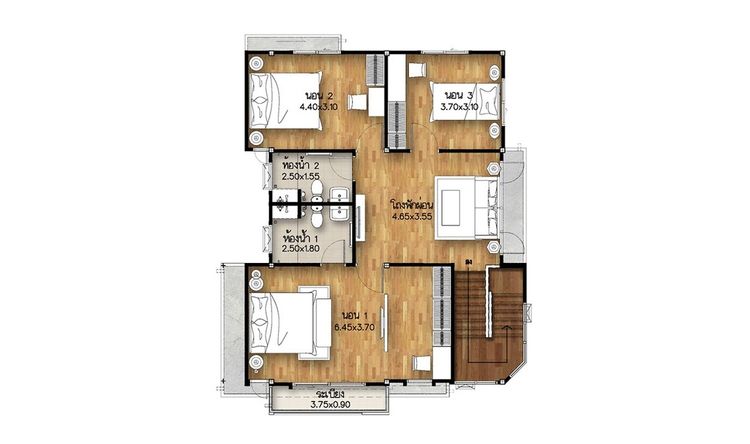 ภาพแบบบ้าน-ศุภดำรง