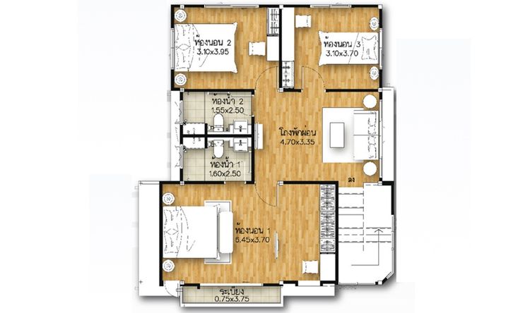 ภาพแบบบ้าน-ศุภดำรง