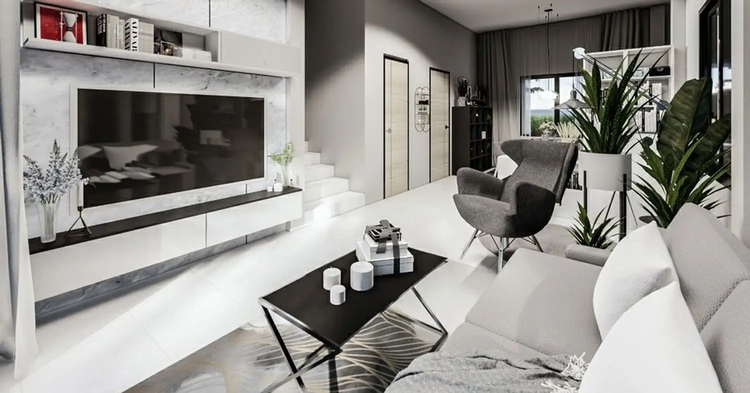 ภาพแบบบ้าน-บ้านแฝดสองชั้น