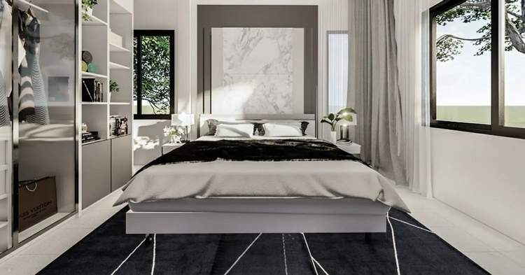 ภาพแบบบ้าน-บ้านแฝดสองชั้น