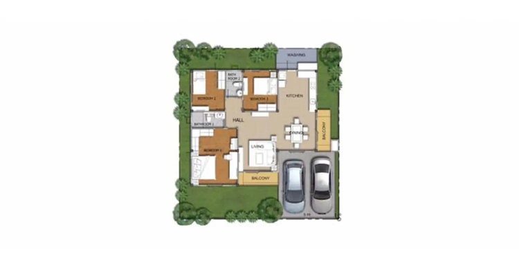 ภาพแบบบ้าน-บ้านแสนสุข-บ้านเดี่ยวชั้นเดียว