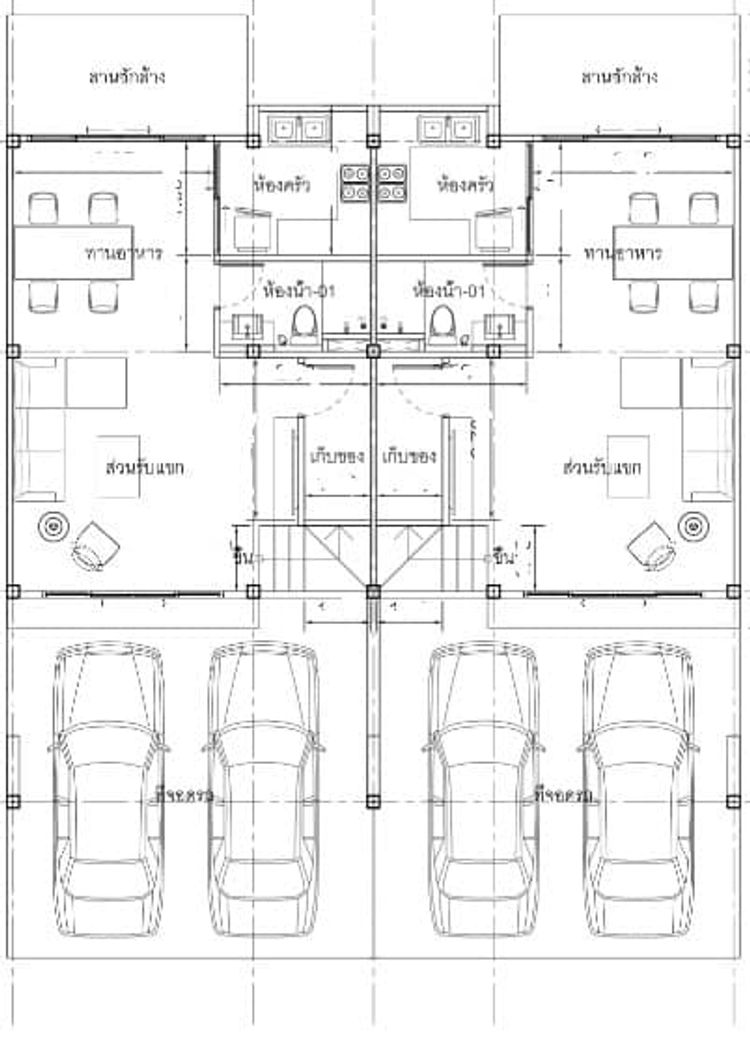 ภาพแบบบ้าน-ธนาแลนด์คัดสรรบ้านแฝด