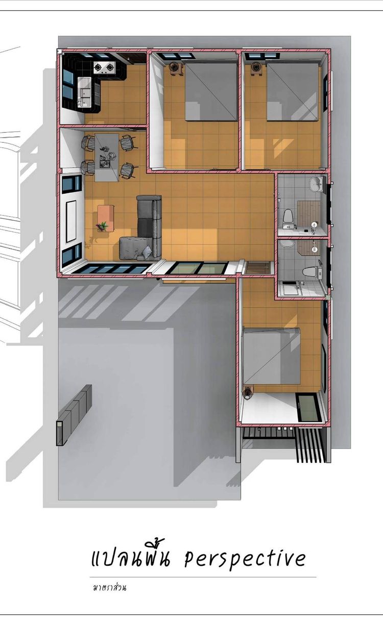 ภาพแบบบ้าน-3 ห้องนอน