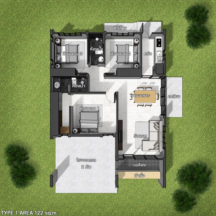 ภาพแบบบ้าน-บ้าน Type A