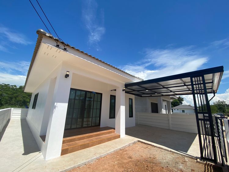 ภาพแบบบ้าน-บ้านเดี่ยวชั้นเดียว 2 ห้องนอน